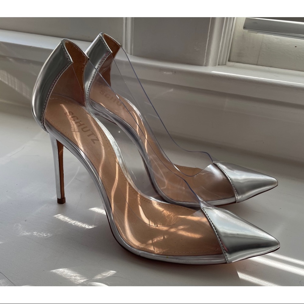 SCHUTZ Silver Cendi Pump